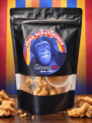 Pork Scratchings with Infinity IPA Beer Jam -Single Bag