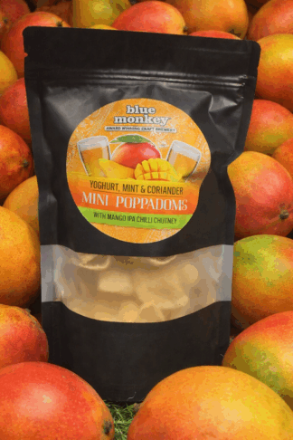 Poppadoms with mango chutney